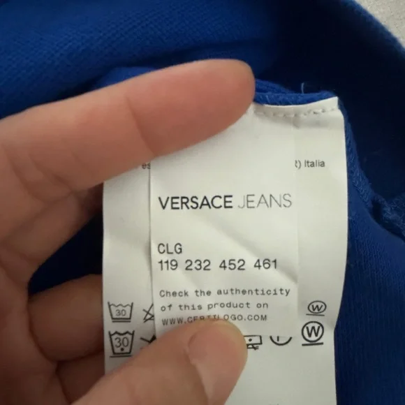 Versace Jeans Collection Royal Blue Men’s Polo Shirt - Picture 5 of 5